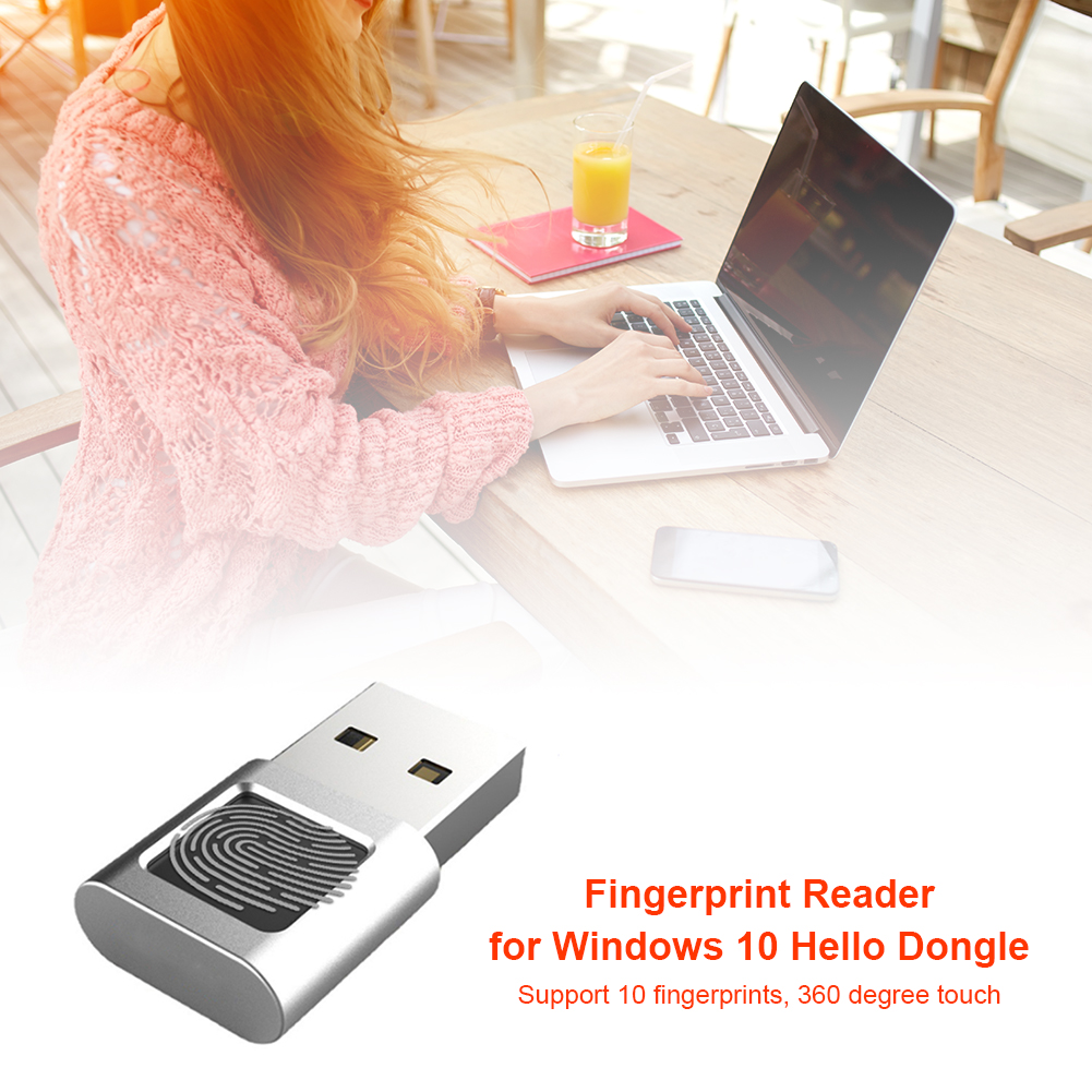 Mini USB Fingerabdruck Leser Modul Gerät Biometrische Scanner für Fenster 10 Hallo Dongle Laptops PC Sicherheit Schlüssel Usb-schnittstelle