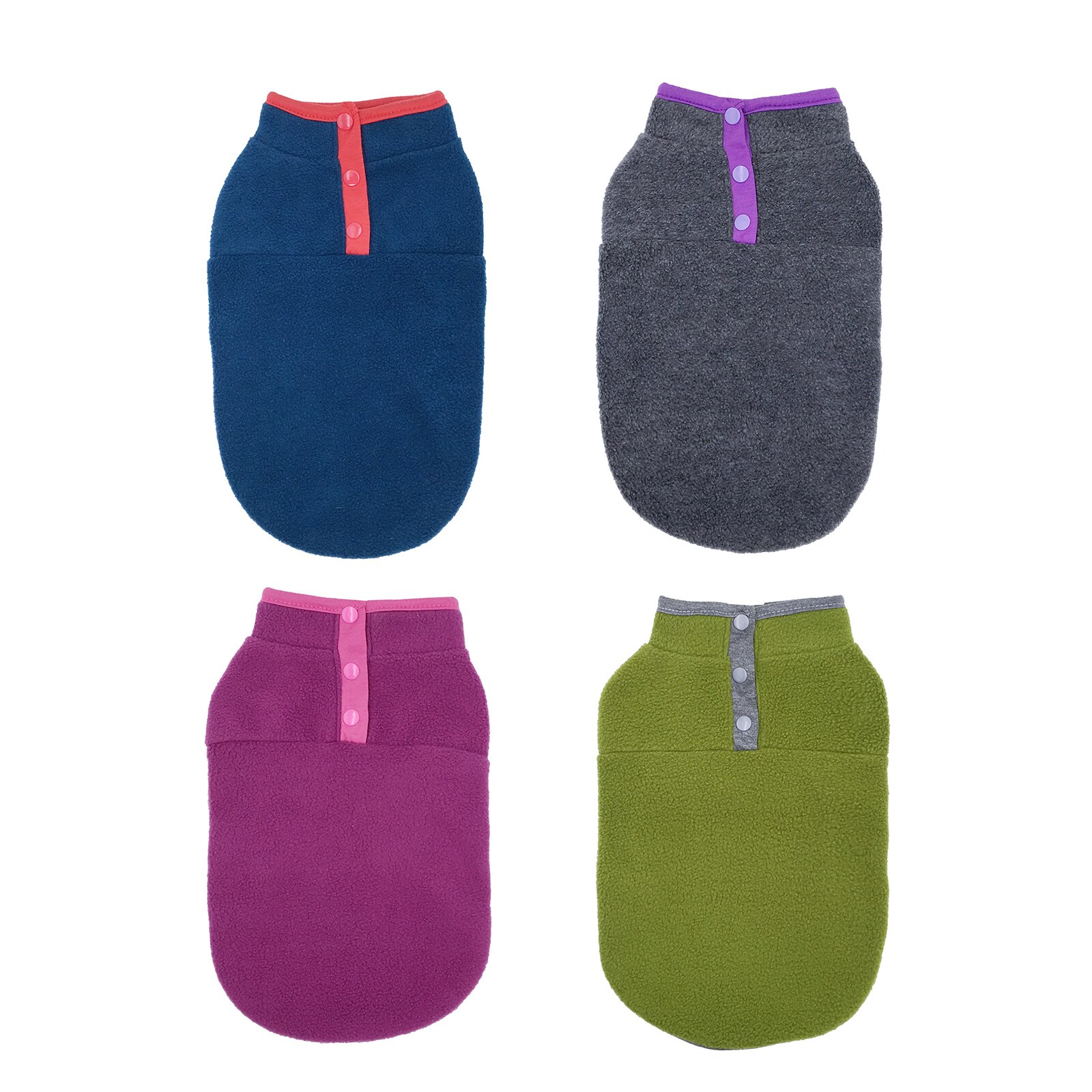 Pet Dog Vest Jacket Autumn Winter Warm Fleece Dog Coat Clothes For Small Medium Large Dogs Chihuahua French Bulldog Pug Clothing