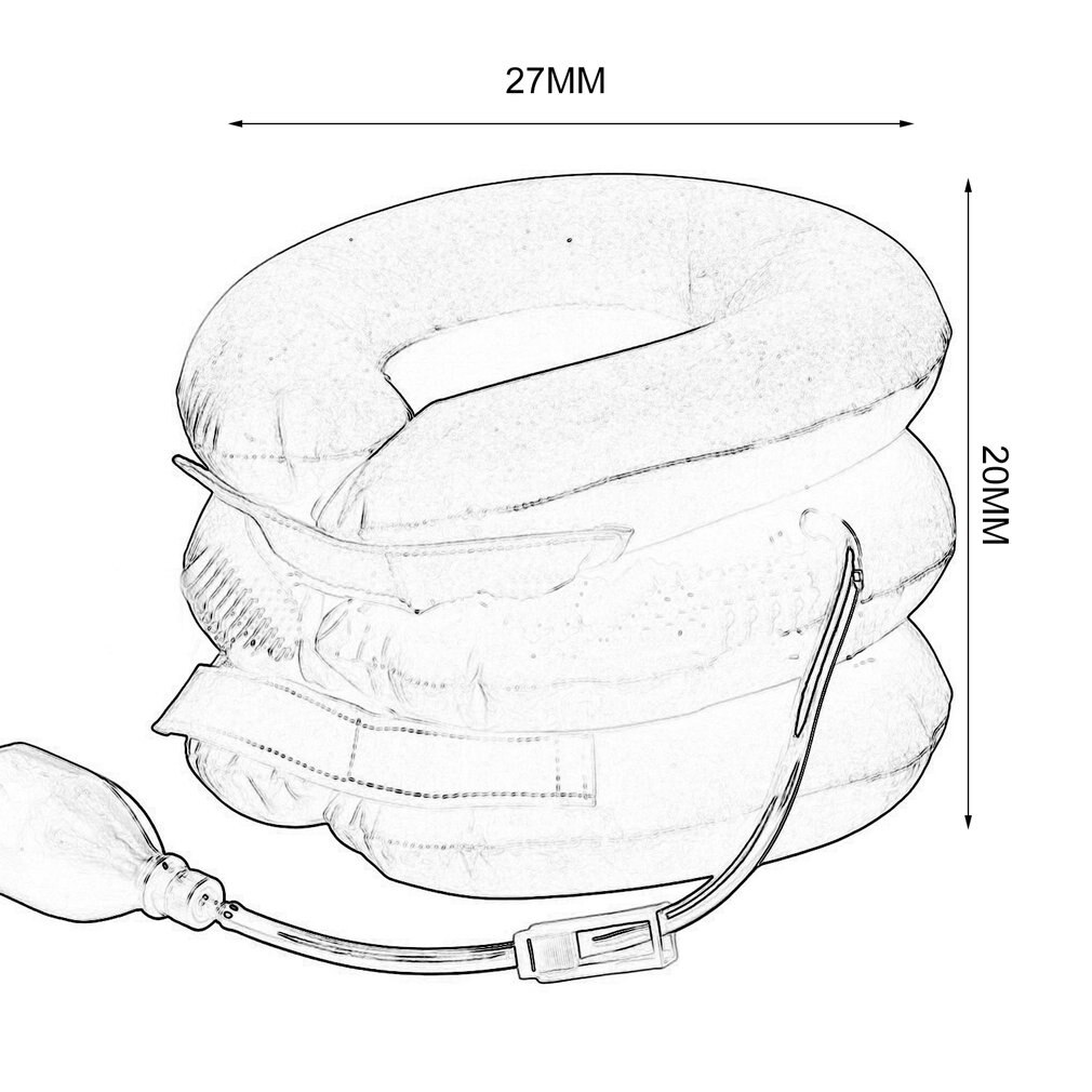 Collier gonflable cou vertèbre cervicale Traction dispositif de renfort souple maux de tête tête dos épaule cou douleur cou tracteur Massage