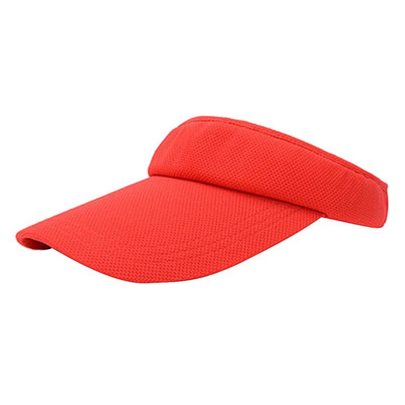 1 Pcs Unisex Tennis Cap Empty Top Sport Hat Solid Color No Top Visor Tennis Beach Hat Outdoor Sportwear: R