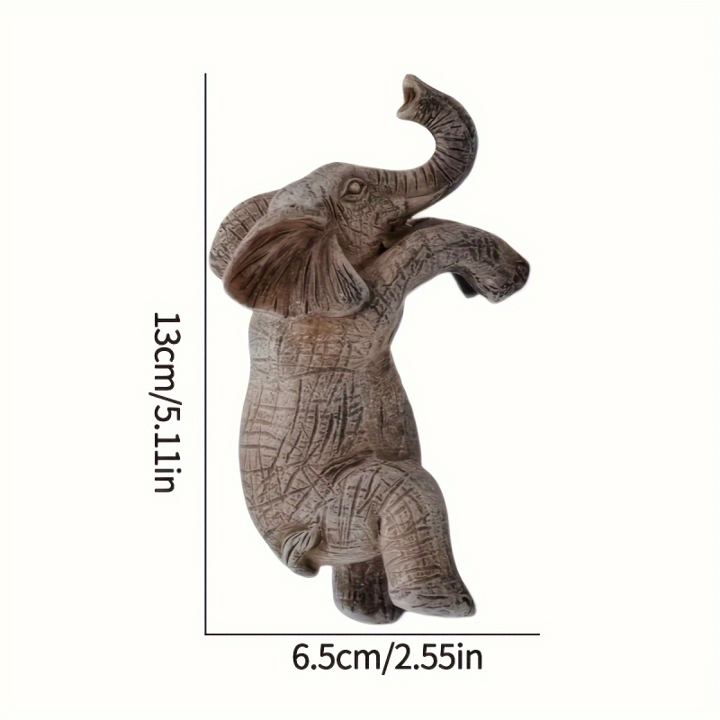 Maceta colgante de elefante, decoración encantadora para balcón y jardín, escultura de animal adorable, Ideal para amantes de los elefantes, 1 ud.