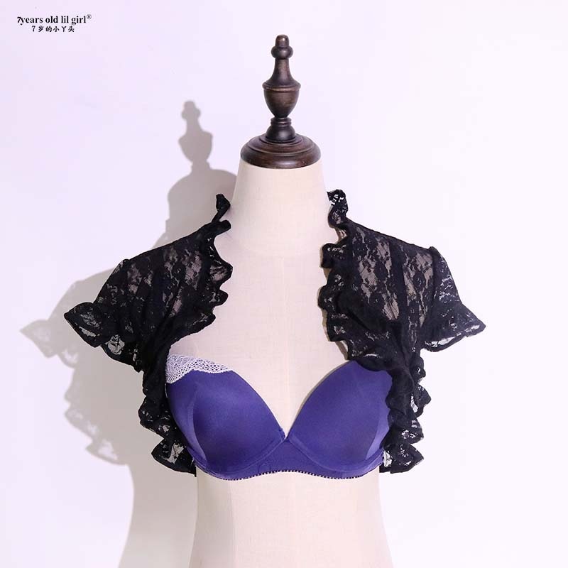 Original Flamenco Spitze Schulter Kleider Getragen Durch Frauen LA06