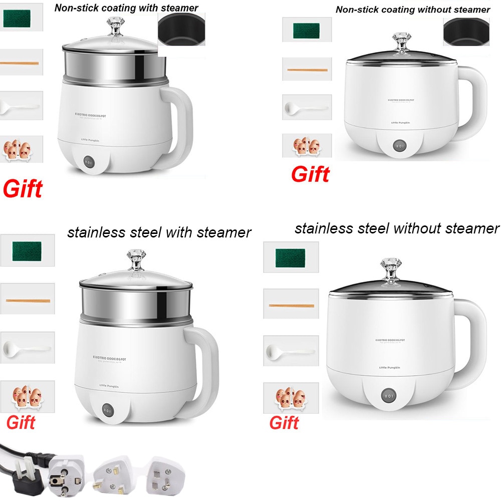 Multifunctional Electric Cooker 220V Heating Pan Electric Cooking Pot Machine Hotpot Noodles Eggs Soup Steamer mini rice cooker