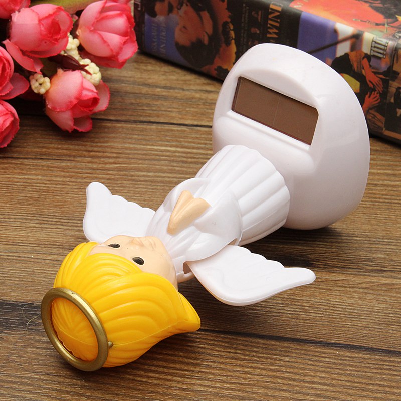 Solar Toys Plastic ABS Dancing Fun Angel Flip Flap Powered Toys For Desk Home Ornaments Decor Toys