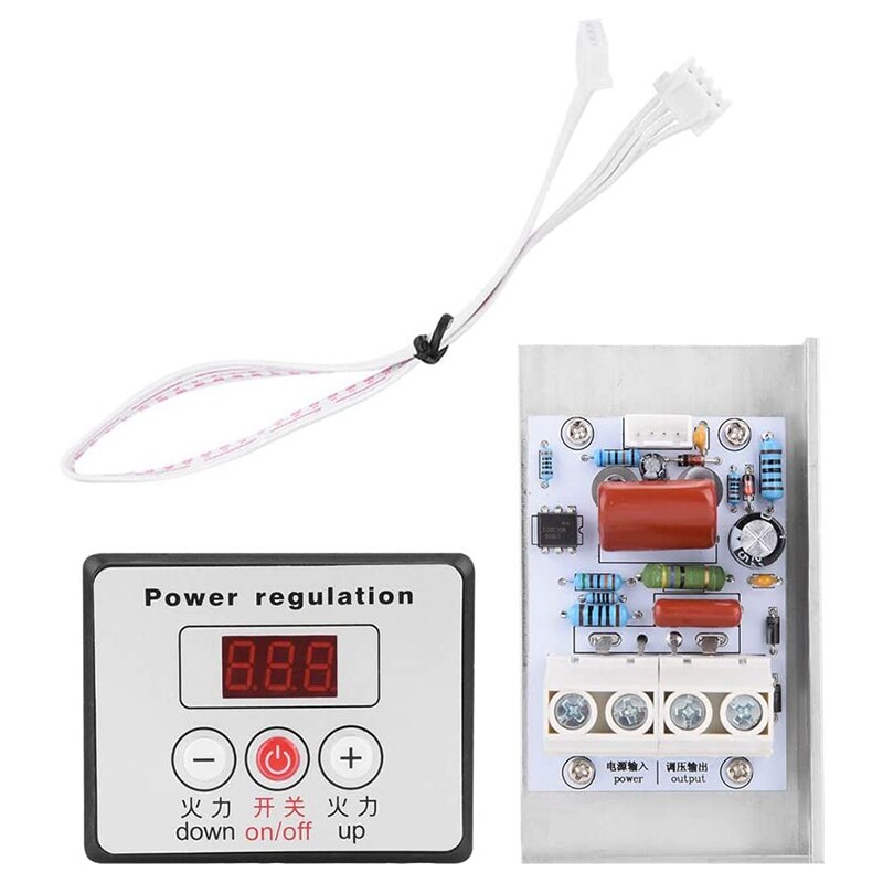 ! 10000W SCR Digital Voltage Regulator Control Dimmer Thermostat , Voltage Controller SCR Controller Voltage Regulator: Default Title