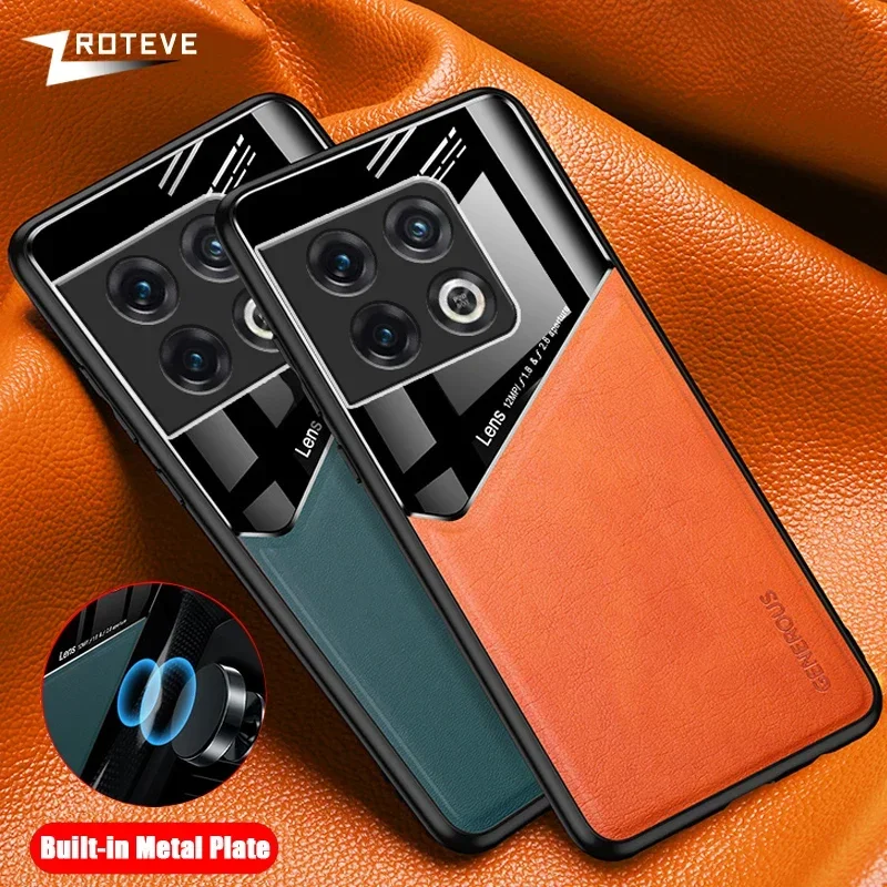 Pour Oneplus10 Pro étui Zroteve PU cuir voiture magnétique dur PC couverture pour Oneplus 10 Pro One plus 10T Oneplus10T 5G coques de téléphone