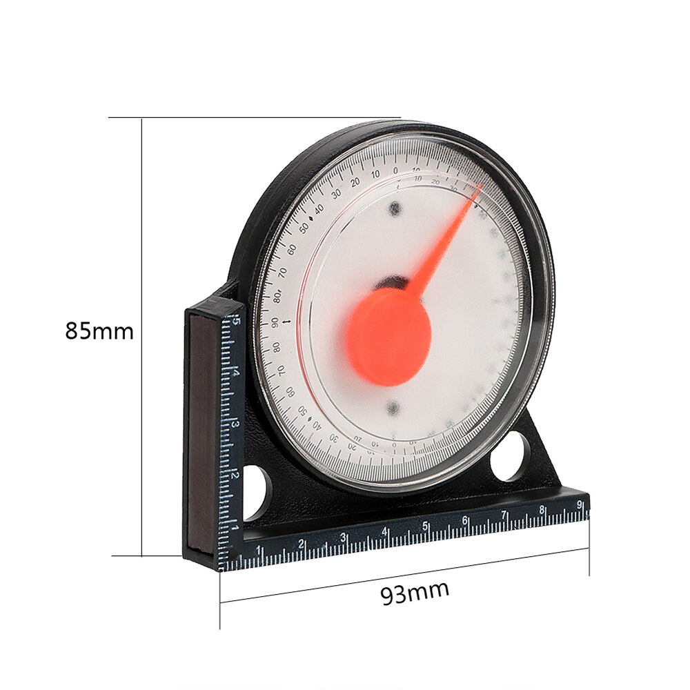 NICEYARD Measurement Tool Angle Measurement Protractor Tilt Level Practical Slope Measuring Instrument Clinometer Gauge