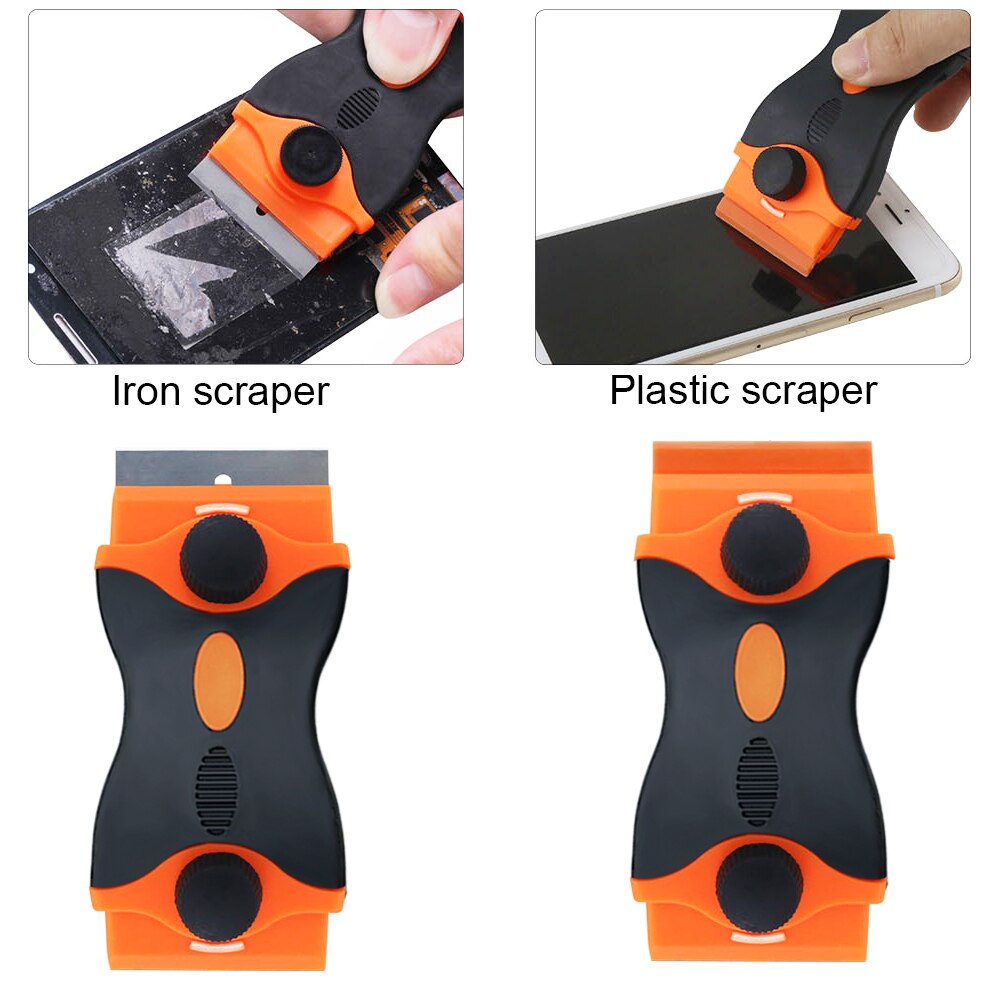 Keramisk glasugn ren 2 st rakskrapa +16 st rakblad fönster färg kolfiber vinyl bilfolie klistermärke remover