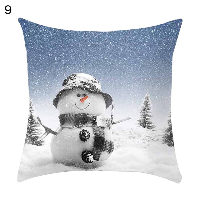 45 * 45cm julesnemand pudebetræk seng bilpynt hjem hotel børneværelse julepynt blødt og behageligt.: H02