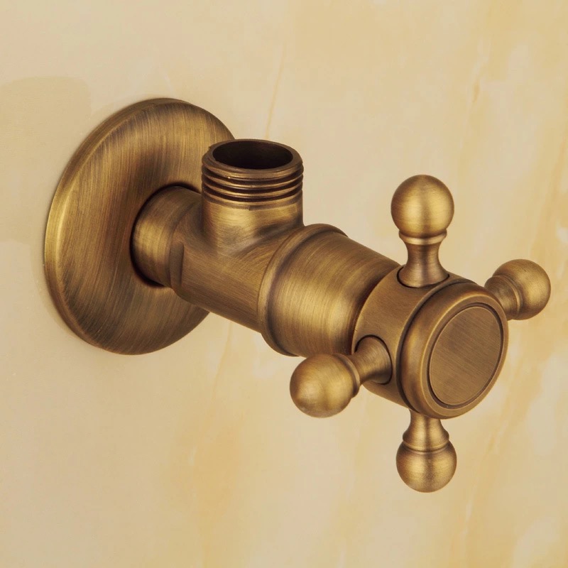 Bakala Brons Driehoek Klep Water Regelklep Antieke Driehoek Klep De Kraan Water Klep Riool