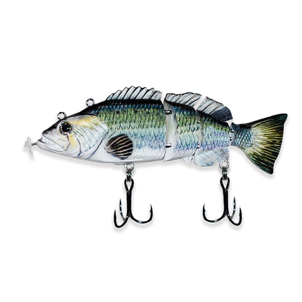 Robotic Fishing Lure Electric Wobbler Electronic Multi Jointed Bait 4 Segments Smart Auto Swimming Fishing Baits Tackle Access