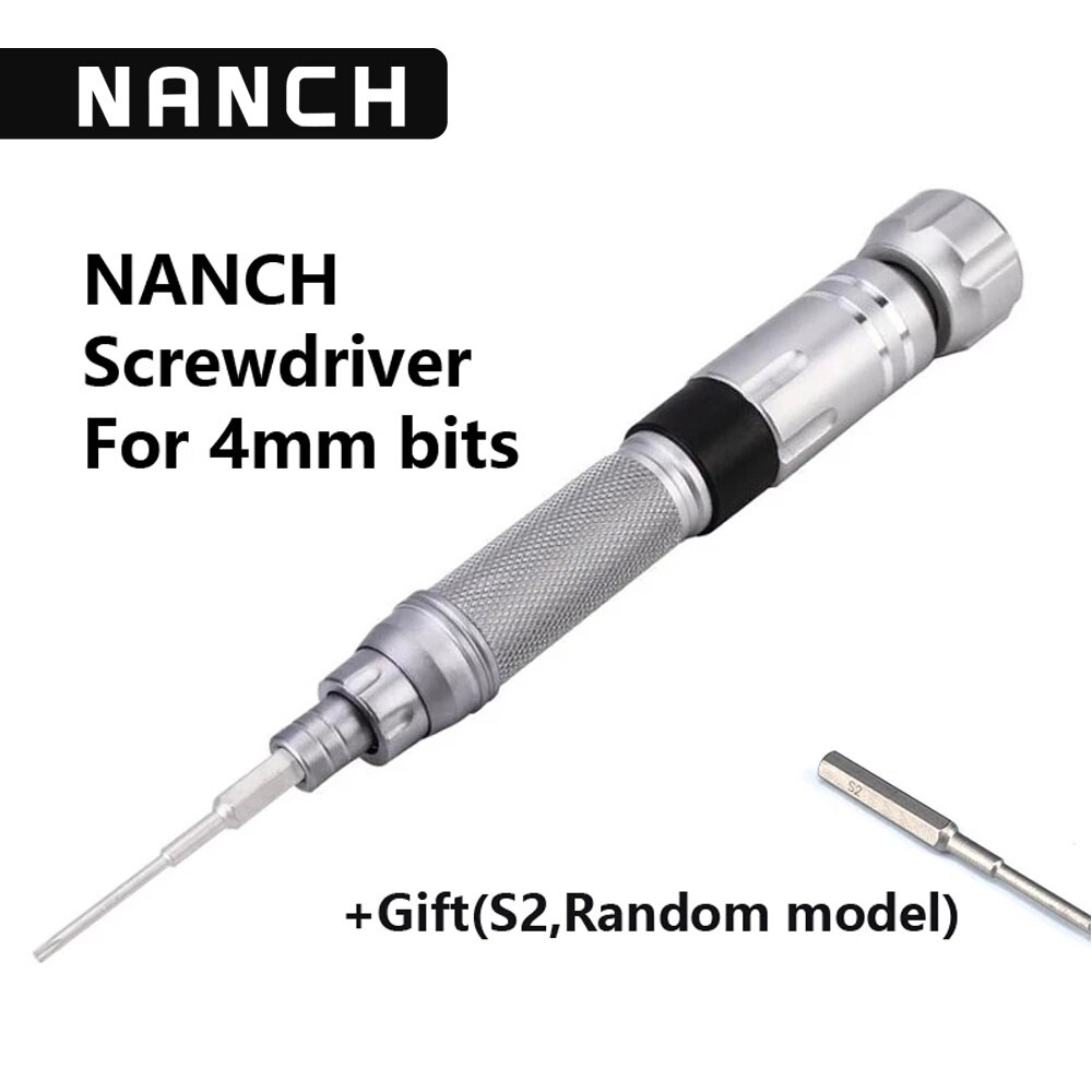 Strumento di riparazione del telefono Nanch cacciavite di precisione in acciaio S2 cacciavite magnetico Mini per punte da 4mm per Computer/elettronica/laptop/LCD