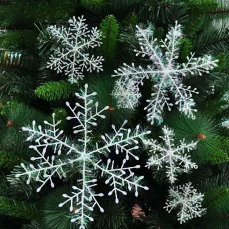 3 stuks sneeuwvlokkerstversiering kerstboomversiering