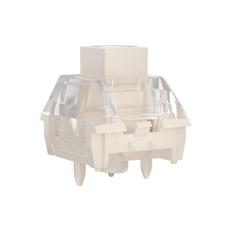 Przełącznik klawiatury Kailh BOX Cloud Leopard Klawiatura mechaniczna 5-pinowy przełącznik kliknięcia do gier DIY: Szary Przełącznik