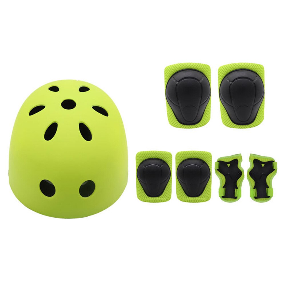 7 pièces/ensemble enfants casque genou coude poignets Kit pour vélo Skateboard Roller vélo sport ed