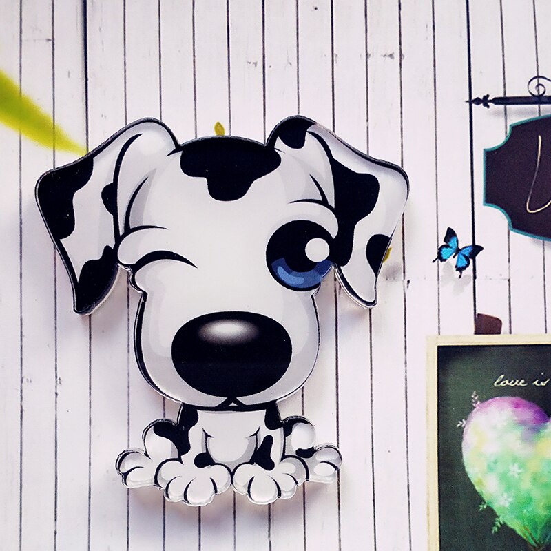 Aimant de réfrigérateur chien de compagnie 1 pièce | Décoration de maison, dessin animé, offre spéciale, autocollant magnétique tendance, en acrylique