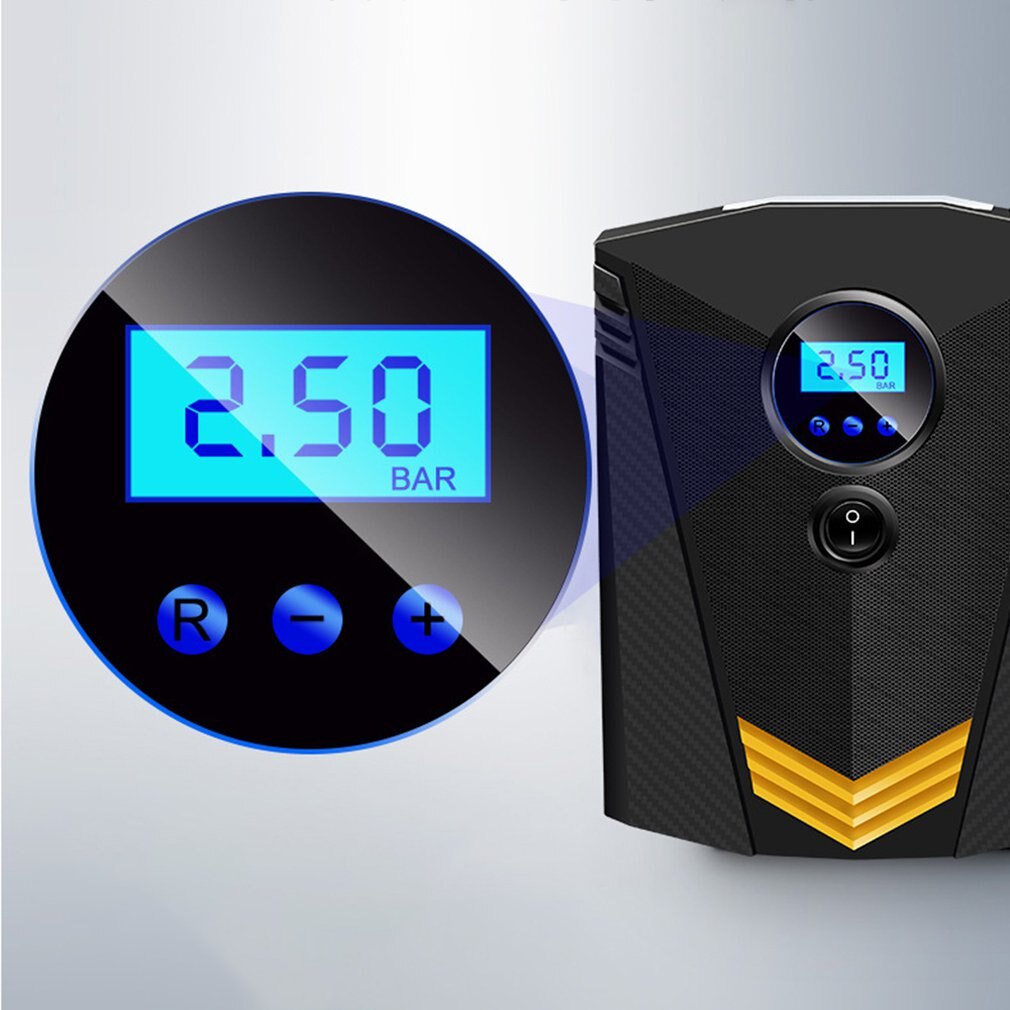 Draagbare Dc 12V Auto Luchtcompressor Digitale Tire Inflator 150PSI Luchtpomp Auto Motorfiets Digitale Luchtpomp