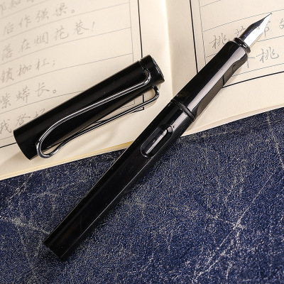 Regenbogen Farbe Brunnen Stift Für freundlicher Schreiben Schule Bürobedarf Kawaii Schreibwaren Stift Schreiben Werkzeug 0,38mm: Schwarz