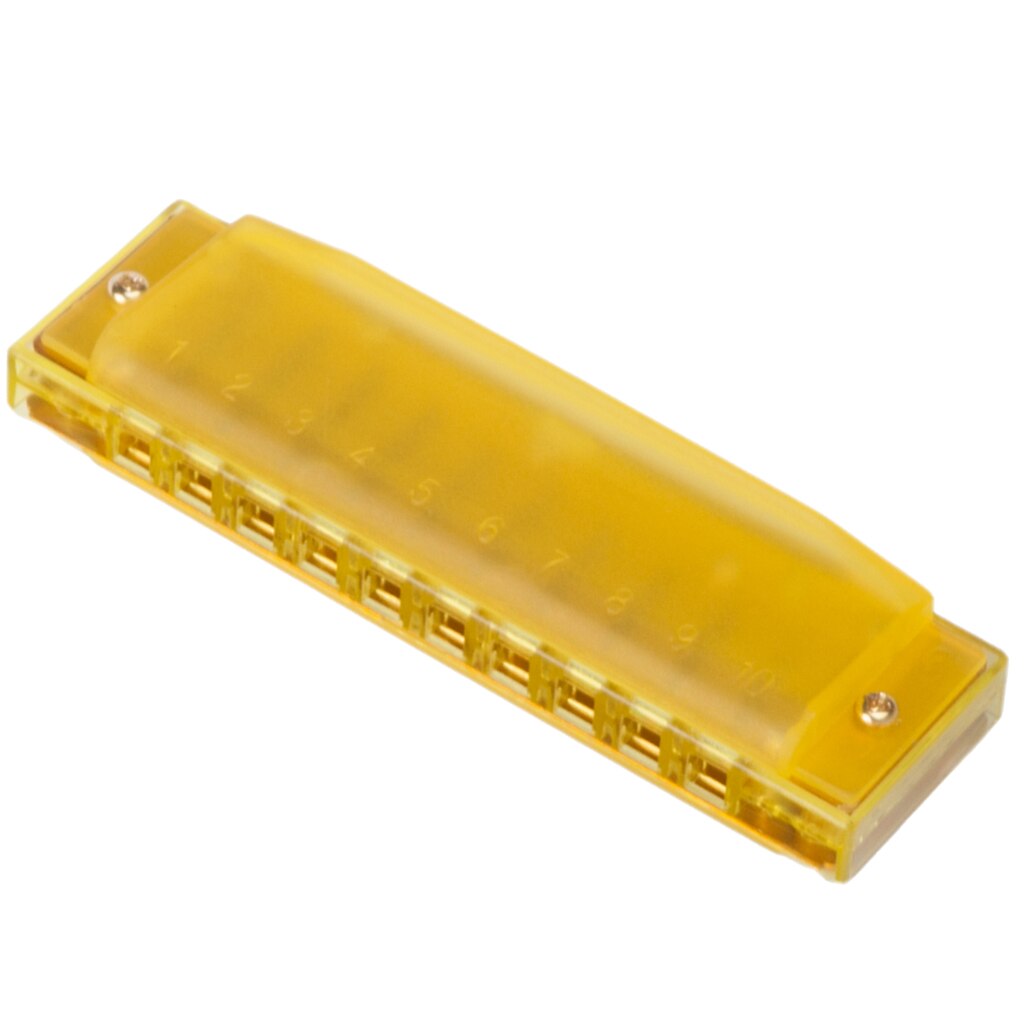 Harmonica, 10 Holes, Beginner, Adult, Practicing Harmonica, Playing, Yellow