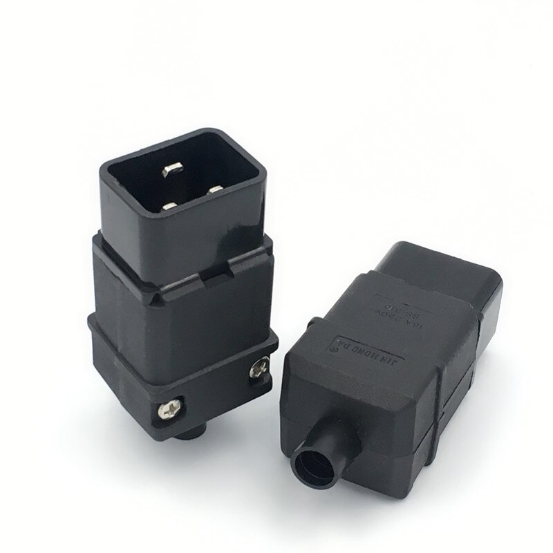 Rewirable IEC320 C20 Male Plug PDU UPS 16A 250VAC, IEC C20 DIY plug, IEC 320 C20 male Plug 16A Connector# Rewirable IEC320 C20