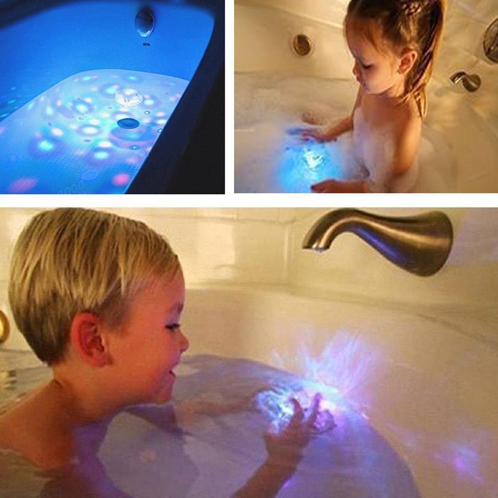 Undervands springvand lysdrevet disco spa badekar lys flyde lampe led lys børns svømmebassin dekoration lys