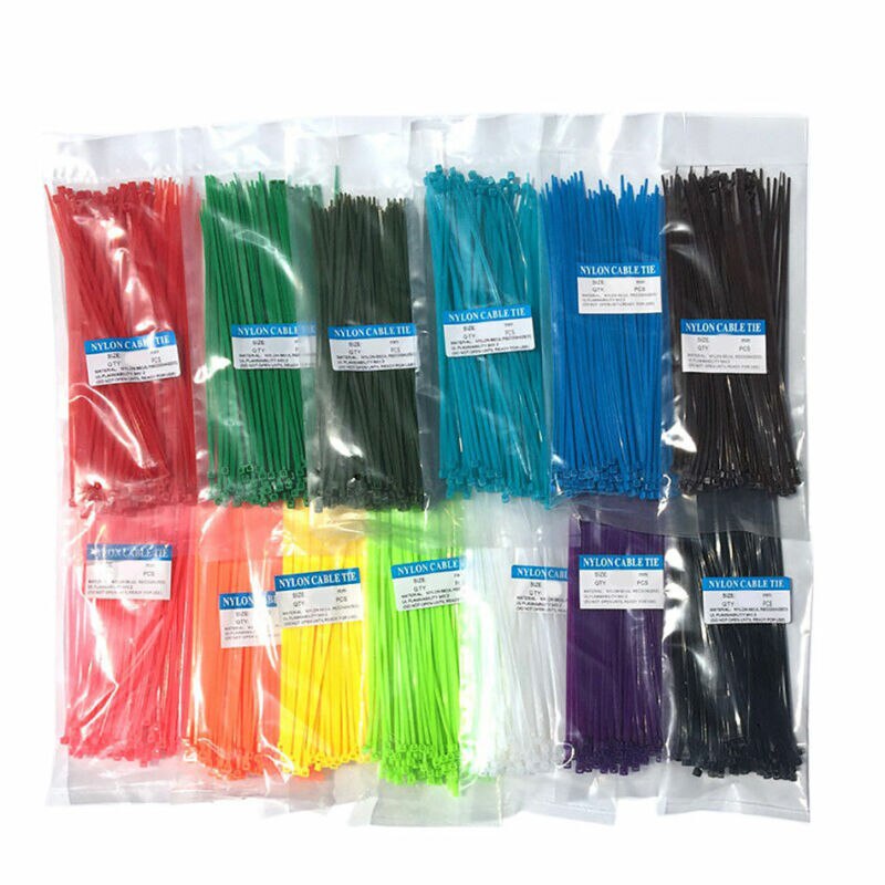 2.5/3x100mm Multiple colors Cable Zip Tie Approved Loop Wrap BundleTies Nylon Plastic Cable Ties Zip Tie Wraps 30pcs .