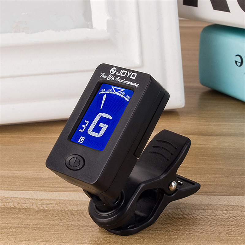 Guitar Tuner Bass Guitar Ukulele Violin Common Tuner Clip-on LCD Screen 360 Rotatable Accurate Fast Tuning Guitarra