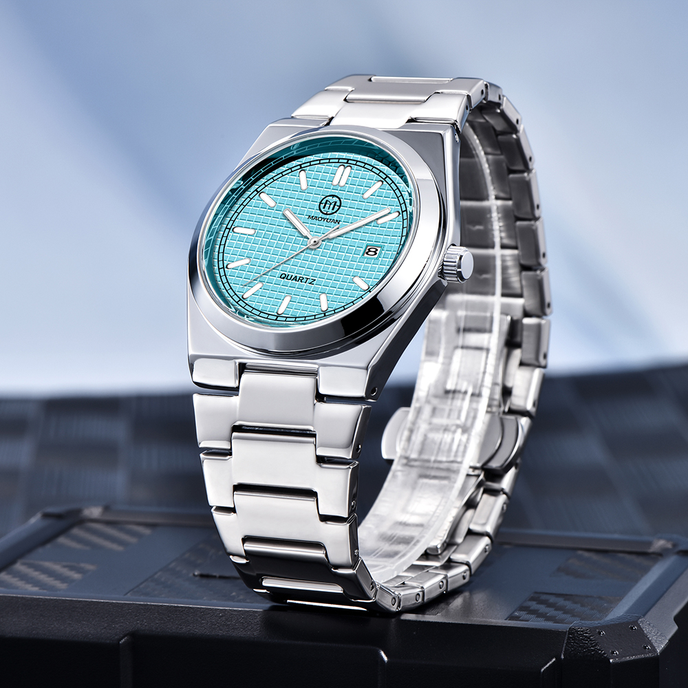 Reloj MAOYUAN para hombre, reloj de cuarzo azul de lujo ligero de alta gama a la , reloj resistente al agua para hombre