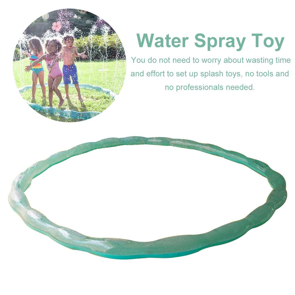 Protable Outdoor 200CM Children Lawn Sprinkler Hoop Ring PVC All-round Cooling Water Splash Toy Summer Have Fun Paly Toys