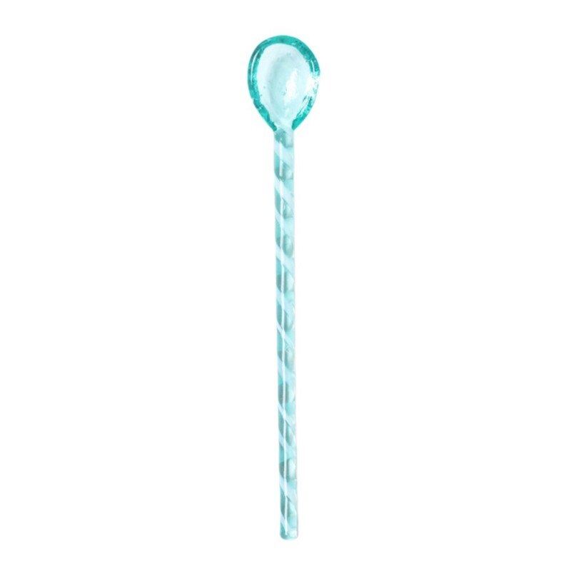 Kleurrijke Glas Roeren Koffie Melk Thee Roeren Stok Koffie Dessert Scoop Staaf Lepel Lange Steel Sap Koffielepel Servies: A10