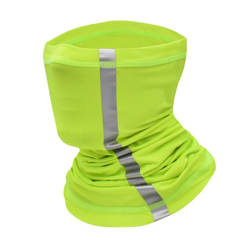 Wosawe Reflecterende Bandana Motorcycle Ski Maskers Gezicht Shield Balaclava Neck Tube Outdoors Fietsen Magic Bandana Sport Sjaal: green