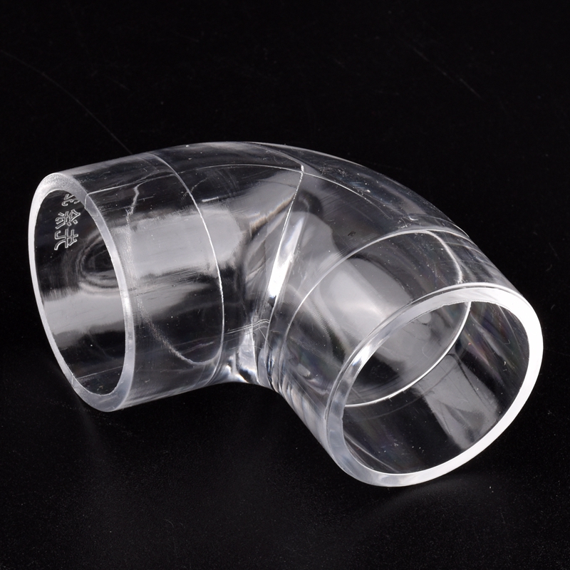 1/2/5 unidades de acrílico 90 ° Acessórios para tubo transparente, cotovelo, aquário, tanque de peixes, jardim, conectores de tubulação de água, junção de tubo de plexiglass transparente