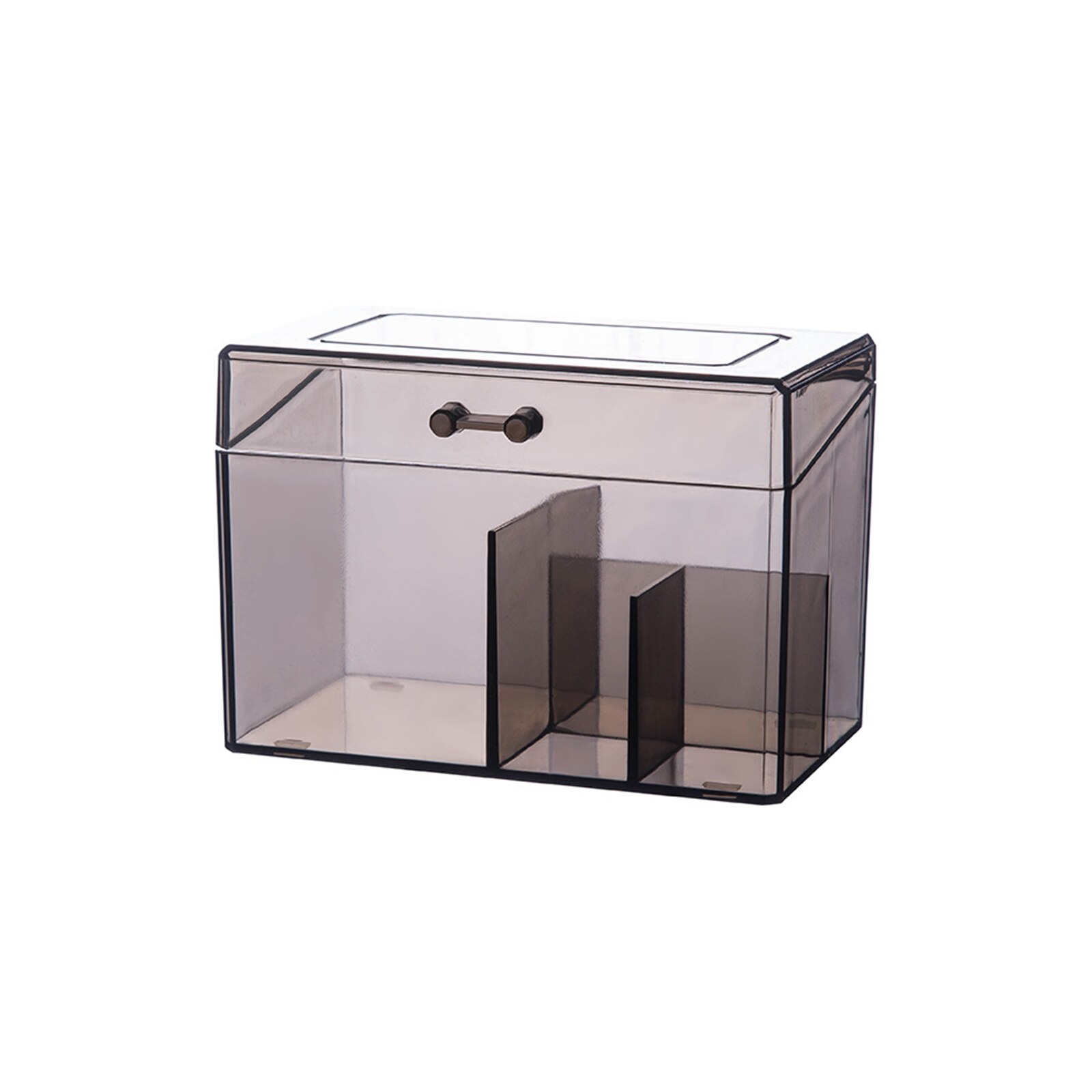 Makeup Organizer Cream Storage Box Clarity Cosmetic Makeup Holder Vanity Cabinet Powder Display Shelf: Grey