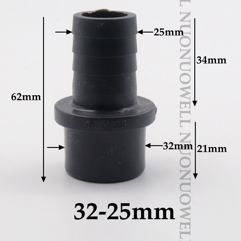 1 ~ 20Stck 32 ~ 40mm Flache Zu 16 ~ 40mm Pagode Kunststoff Stecker Bewässerung Adapter Aquarium rohr Montage Aquarium Schlauch Widerhaken Gelenke: 1Stck / 32-25mm