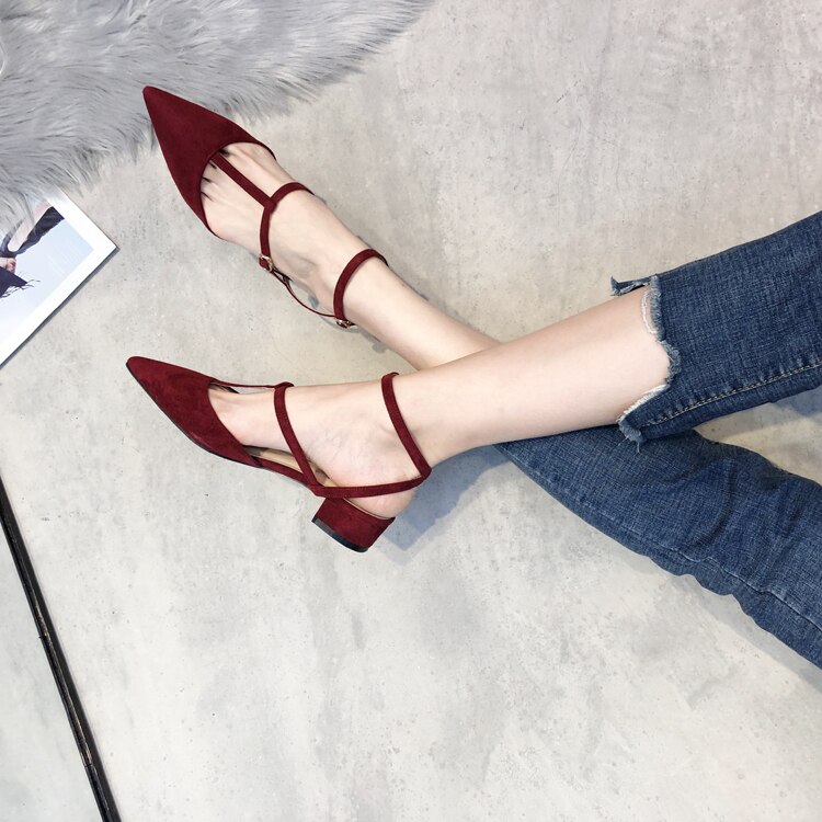 nouveauté femmes sandales bout pointu chaussures d'été boucle élégante fête chaussures talons hauts chaussures femme A00156