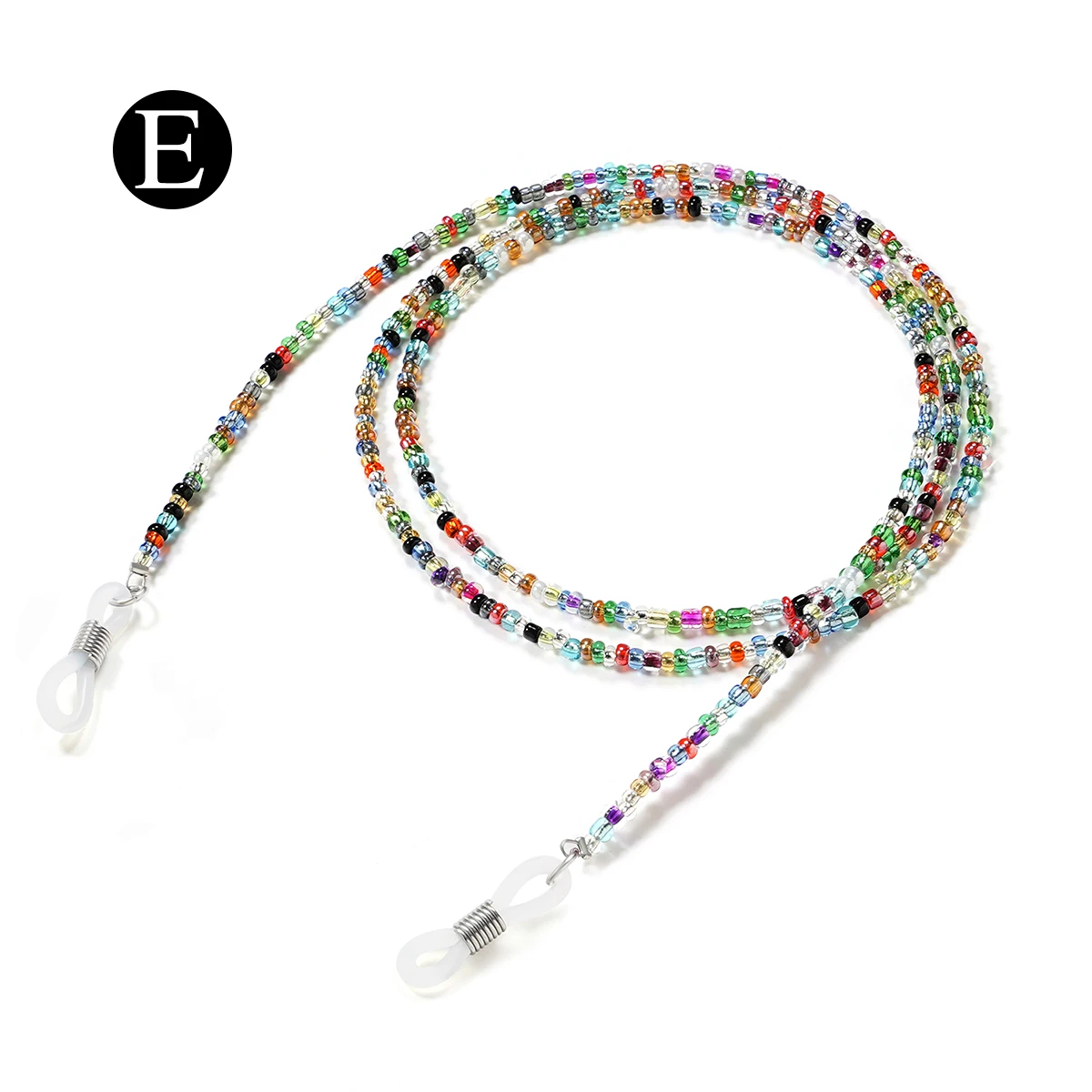 Chaînes de lunettes ornées de jolies perles colorées de supérieure pour femmes, sangles de support de lunettes, cordons de chaîne de lunettes: vert militaire