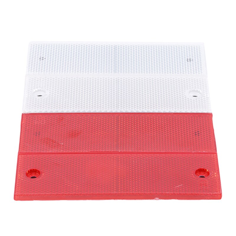 Praktische veiligheidswaarschuwing reflecterende plaat reflector stickers wit rode reflectoren auto exterieur accessoires