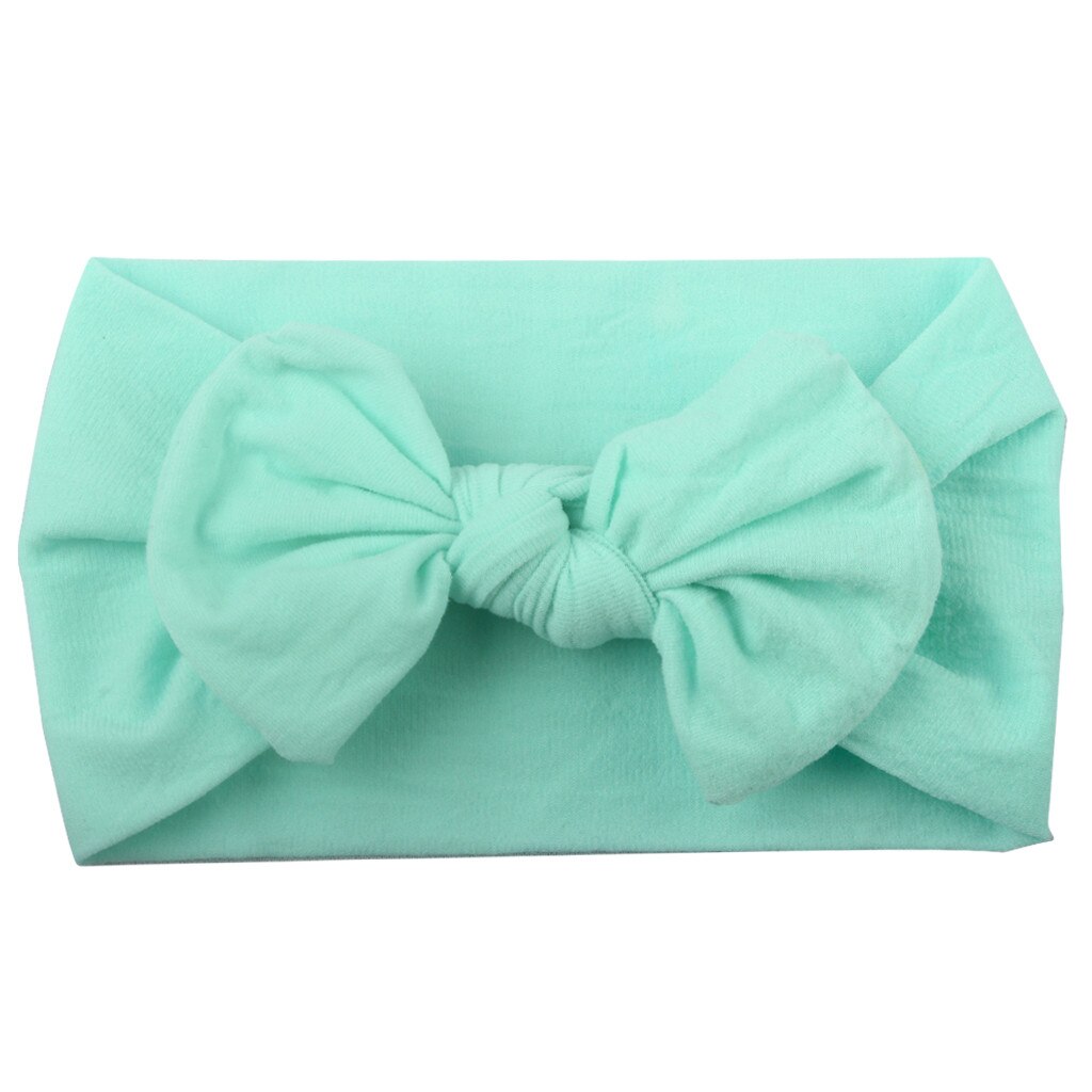 Haar Accessoires Meisjes Baby Peuter Solid Hoofdband Mini Hair Band Bow Hoofddeksels Elastiekjes Scrunchy L102: I