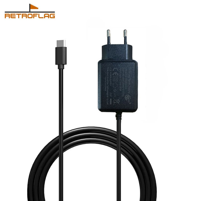 Retroflag 5V 3A USB Type C Charger Adapter For Raspberry Pi 4 Raspberry Pi 4 NESPi 4 Case Retroflag PiStation Case Power Supply