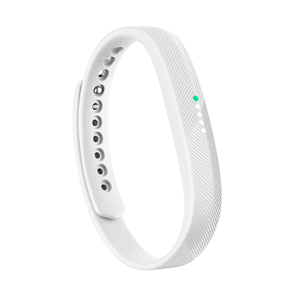 Siliconen Band Verstelbare Band Voor Fitbit Flex 2 Smart Horloge Vervanging Accessoires Polsbandje Band Armband Voor Fitbit Flex2: White / L