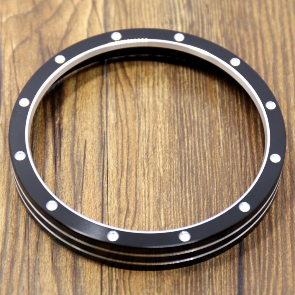 Black Billet Speedometer Trim Bezel Fit For Harley Sporster 883 1200 XL Dyna Street Bob Low Rider