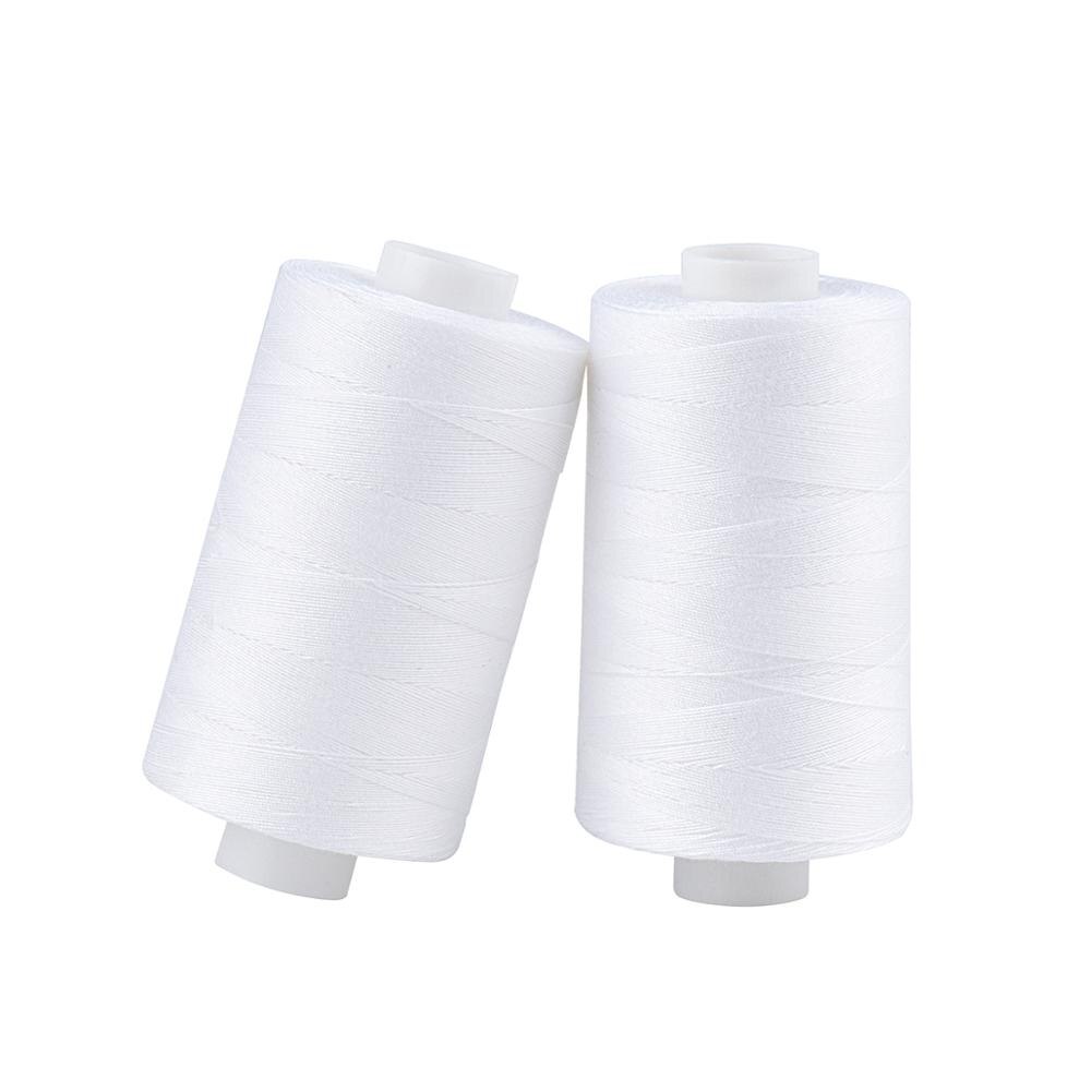 Simthread 30wt Baumwolle Nähgarn Bausatz 12 Weiß Farbe für Quilten NäHenne Setzen Stickerei Applikationen etc