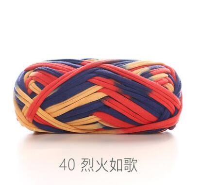 ZHUTOUSAN tissu laine épais fil pour tricoter grand Crochet tapis tapis bricolage sac de rangement sac à main tissu T Shirt fantaisie fil 32m: 40