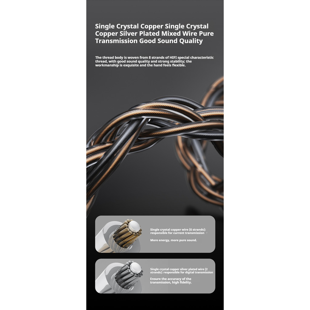 FiiO Link LT-TC6S USB Digital Audio Cable Type-C To Type-C Data Cable Monocrystalline Copper Adapter for KA15 KA17