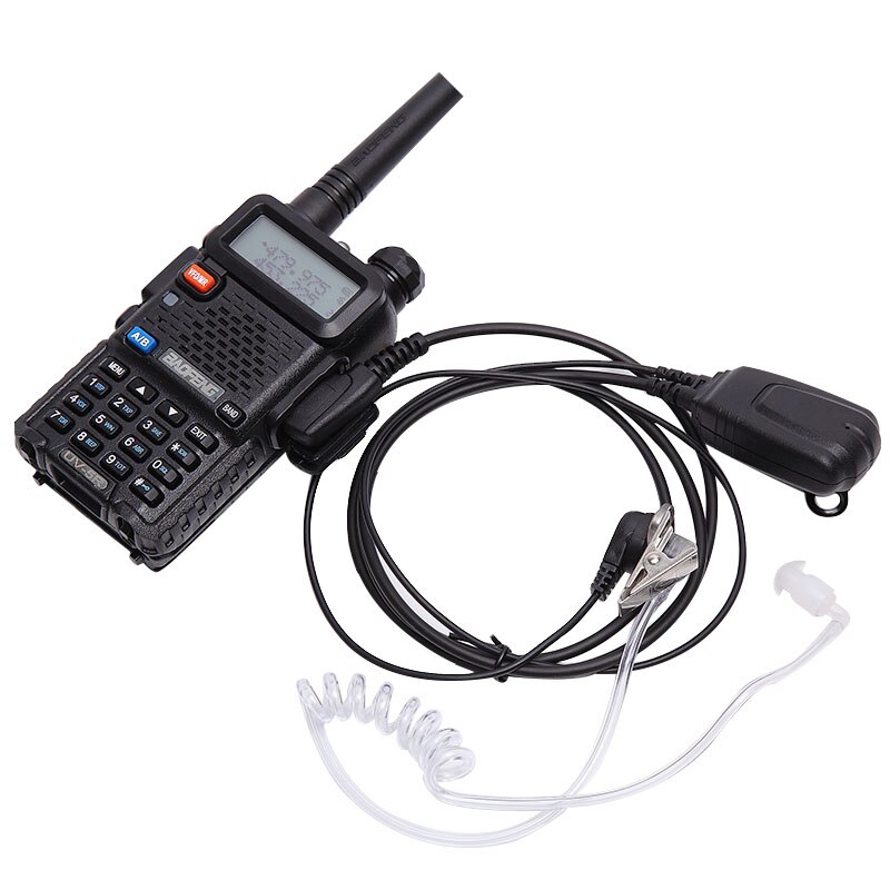 Abbree Großen PTT verdeckt Akustische Rohr Ohrhörer Headset für Baofeng UV-5R BF-888S UV-82 Walkie Talkie TYT Wouxun Zwei Weg Schinken Radio