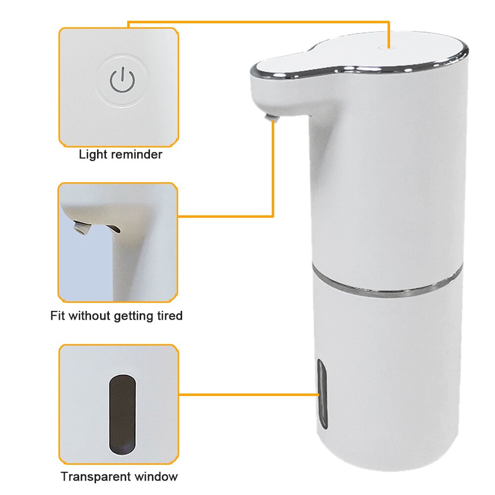 Automatic Foam Soap Dispenser Touchless Sensor USB Charging Smart Foam Machine Infrared Sensor Liquid Dispenser Hand Sanitizer