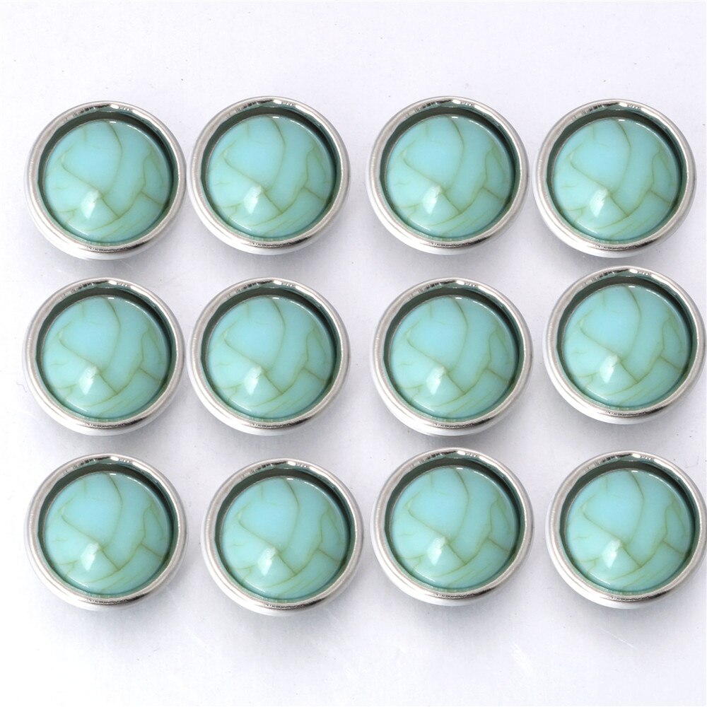 10pcs/lot Mixed Color 12MM Random Fish Scale Resin Snap Button For Women Fit 12mm Snap Bracelet Bangle Earrings Necklaces: 16