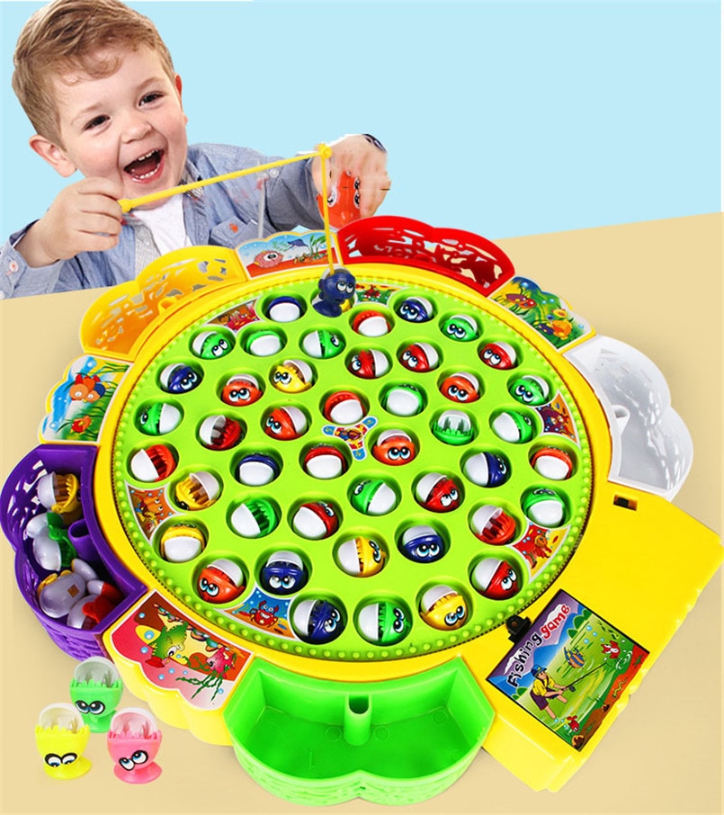 Fishing Game Toy Set Met Roterende Board Elektrische Roterende Muzikale Speelgoed Veilig En Duurzaam Voor Peuters En Kinderen