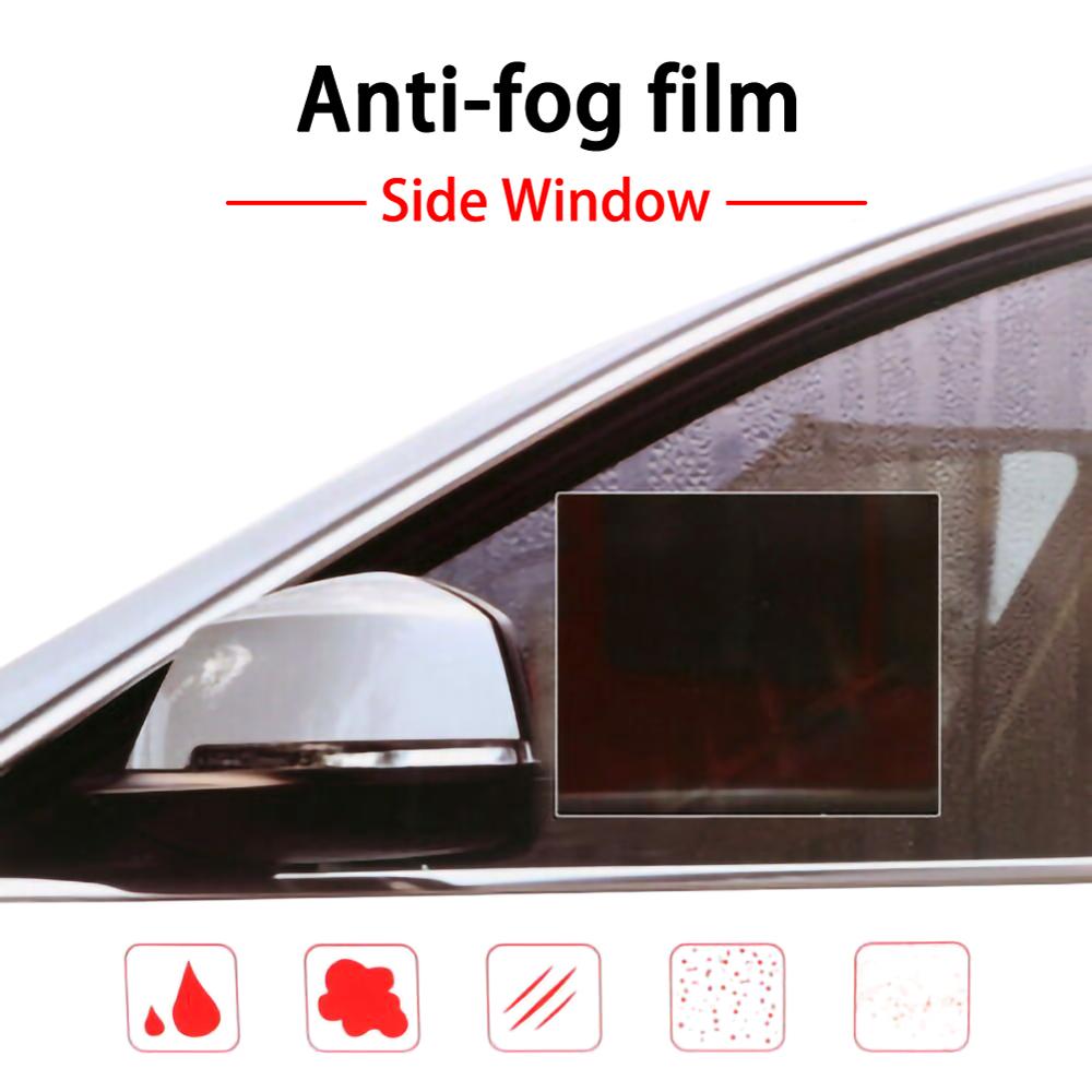 6 stykker / sæt bilvindue beskyttende film anti-tåge membran anti-refleks vandtæt regntæt bil klistermærke klar film