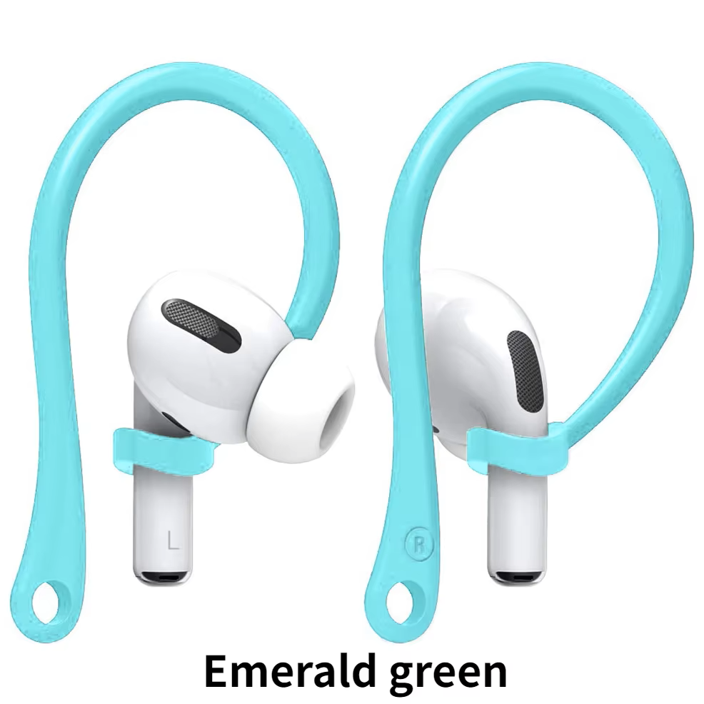 1Pair Silicone Anti-Lost Earhook For Apple Airpods Pro 1 2 3 Xiaomi Huawei Wireless Bluetooth Headphone Protective Accessories: indigo